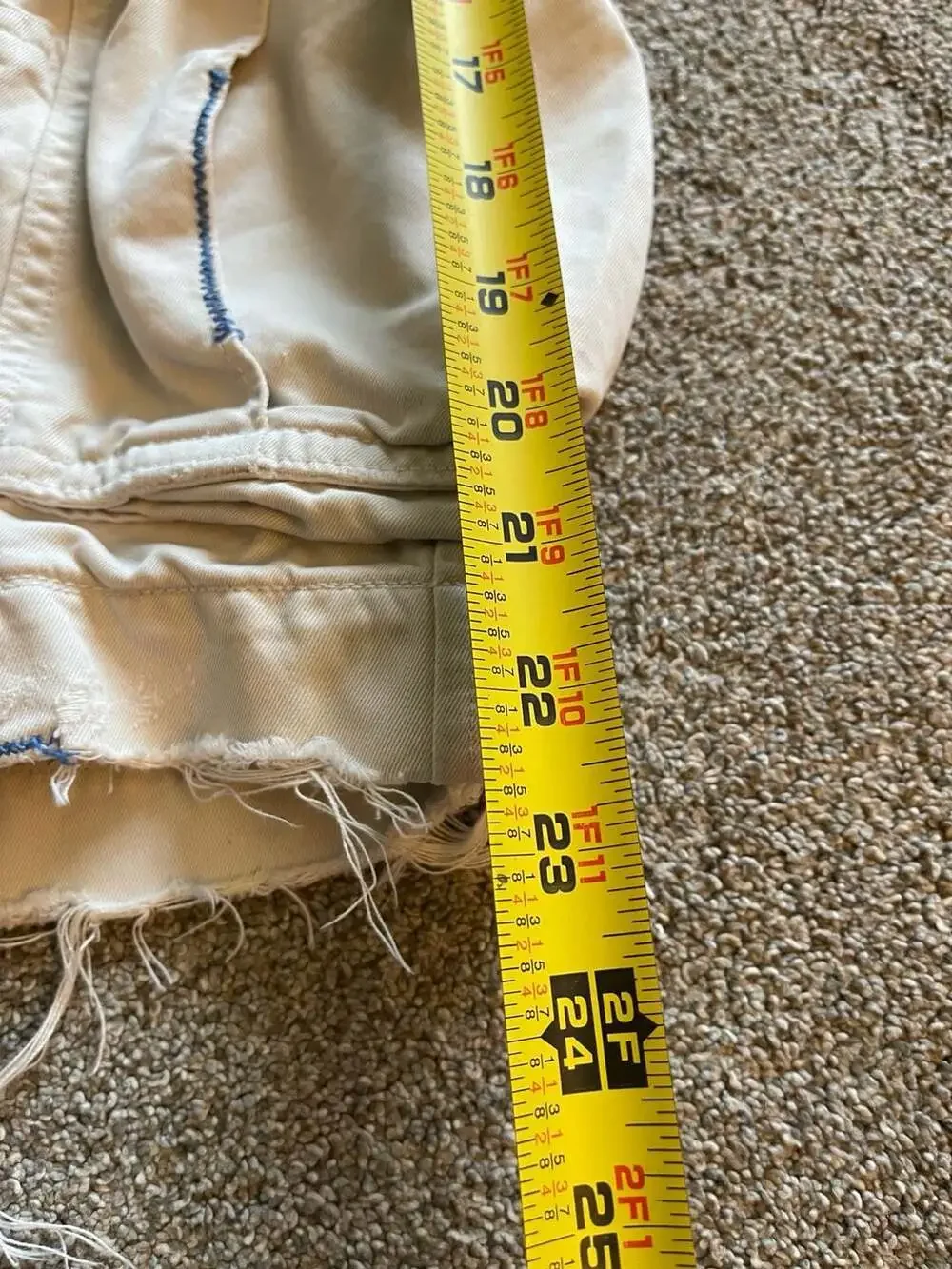 Abercrombie And Fitch Cargo Paratrooper Cargo Shorts Size 34 Beige Distressed Y2
